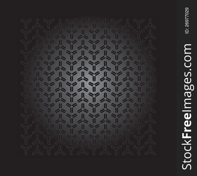 Geometric pattern on   black background