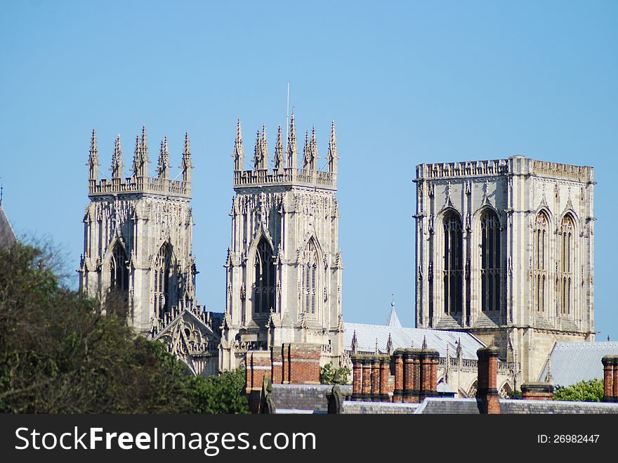 York Minster Towers from City Walls