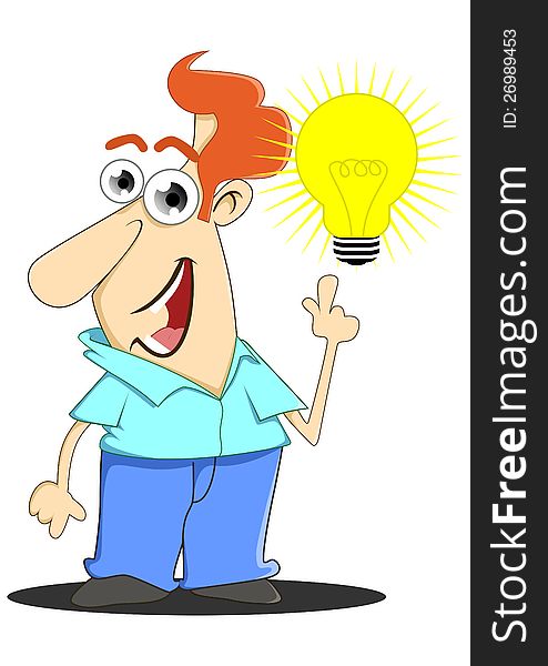 Vector illustration of finding ideas