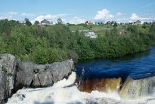 Voitsky Padun Waterfall, Karelia Region, Russia Stock Images Voitsky Padun Waterfall, Karelia Region, Russia Stock Images