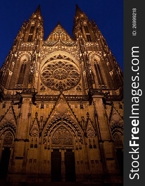 St. Vitus Cathedral in Praga