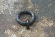 Ship Mooring Ring Royalty Free Stock Photography