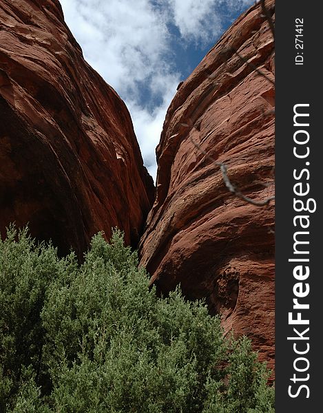 Red Rock Landscape and cliffs