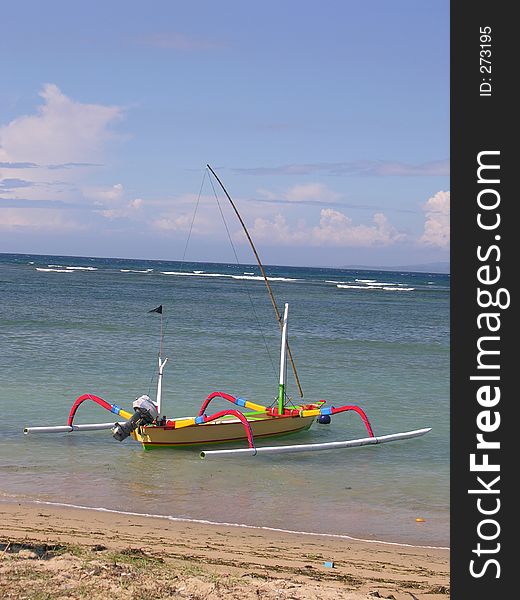 Fishing boat in Bali