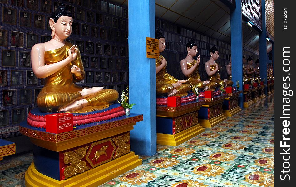 12 Burmese Buddha Statue representing all the 12 different animals