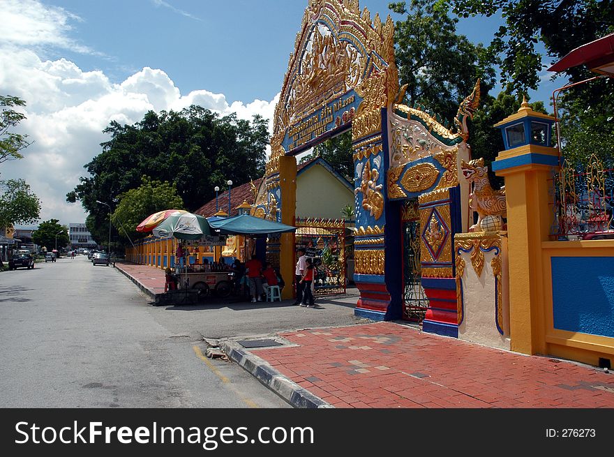 Main entrence of a burmese temple