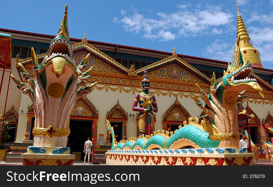 Guardians of the Burmese temple