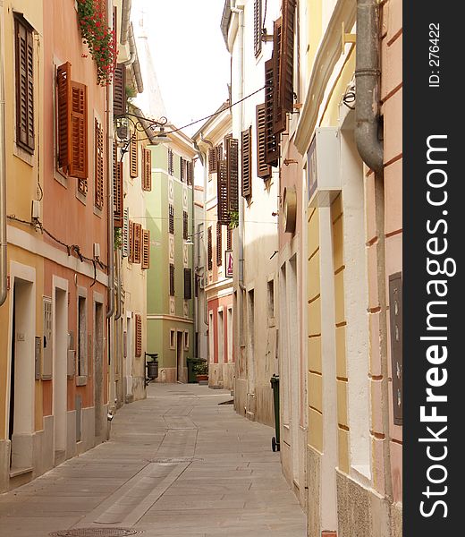 Small street in old Mediterranean town. Small street in old Mediterranean town