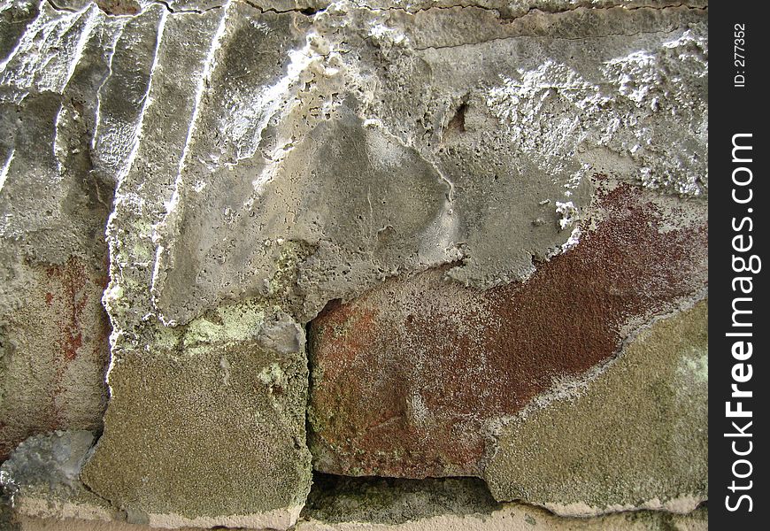 Wall with texture