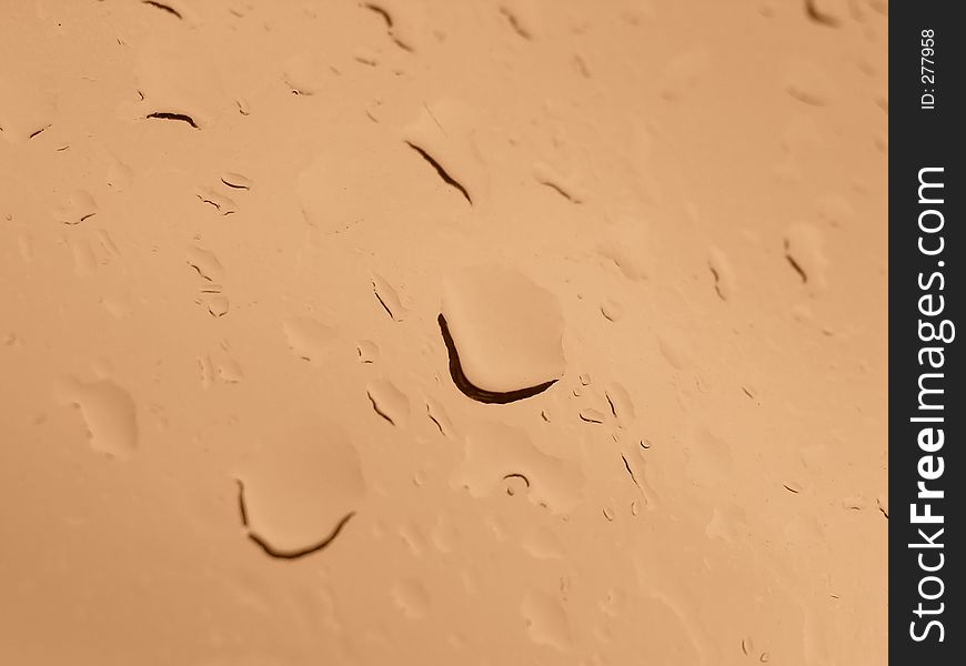 Sepia waterdrops