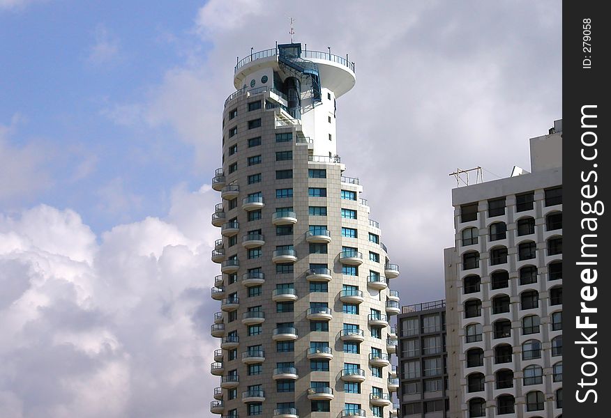 Interesting ,round ,modern Tower