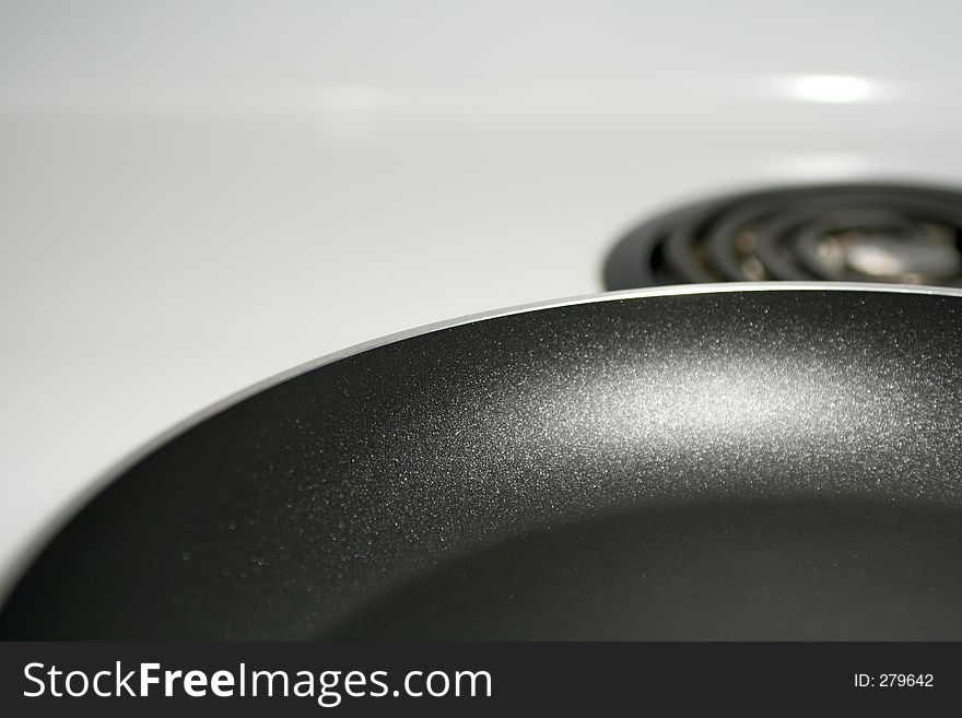 fry pan on stove