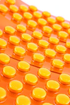 Orange Tablets Royalty Free Stock Photos Orange Tablets Royalty Free Stock Photos