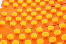Orange Tablets Royalty Free Stock Image Orange Tablets Royalty Free Stock Image