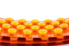Orange Tablets Royalty Free Stock Photo Orange Tablets Royalty Free Stock Photo