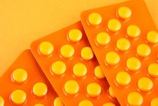 Orange Tablets Stock Photo Orange Tablets Stock Photo