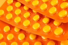 Orange Tablets Stock Photography Orange Tablets Stock Photography