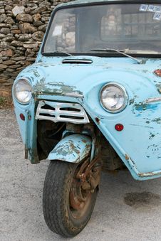 Old Three-Wheeler Stock Image