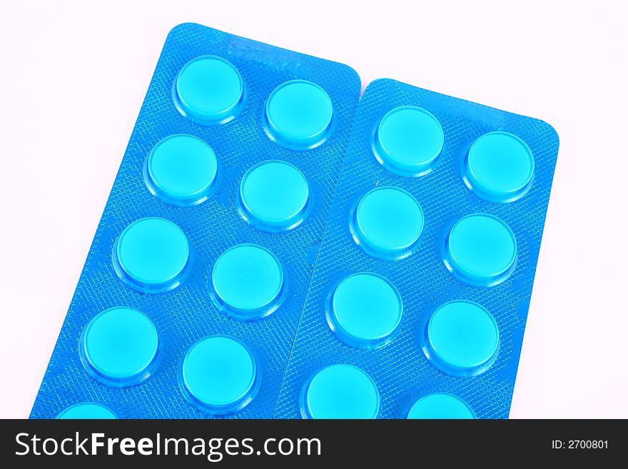 Blue tablets