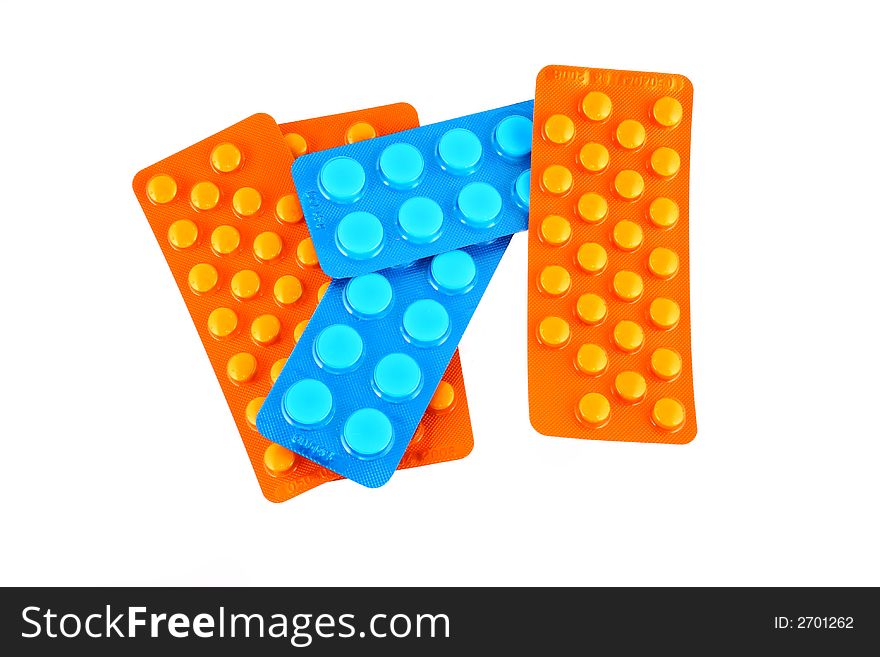 Blue And Orange Tablets