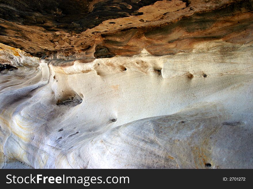 Mrs Macquarie's Chair is an exposed sandstone rock cut into the shape of a bench, on a peninsula in Sydney Harbour. Mrs Macquarie's Chair is an exposed sandstone rock cut into the shape of a bench, on a peninsula in Sydney Harbour