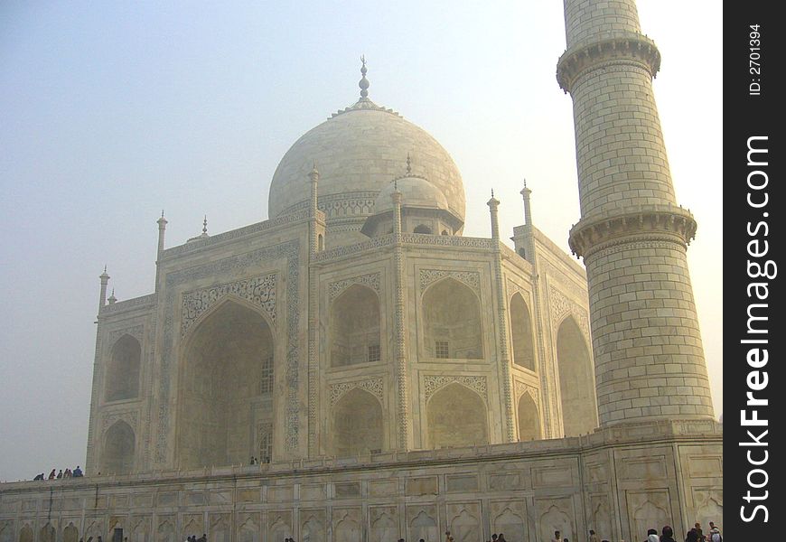 The Taj Mahal at Agra India. Steeped in rich history of an eternal love.