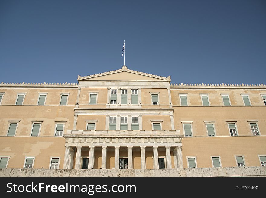 The greek parlament athens greece. The greek parlament athens greece