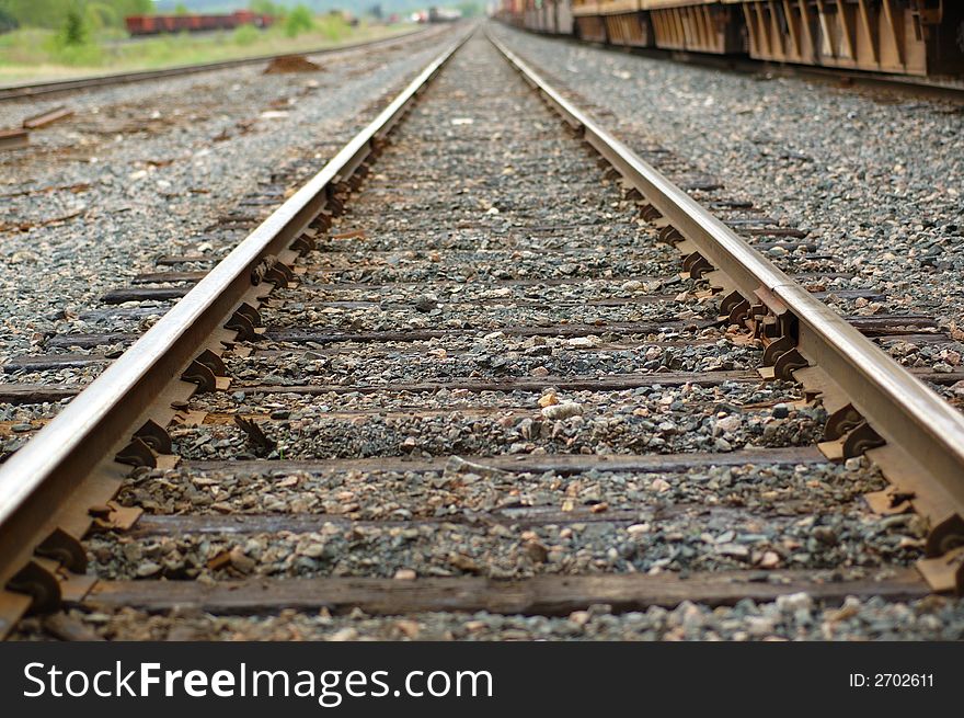 Train Tracks into the Distance