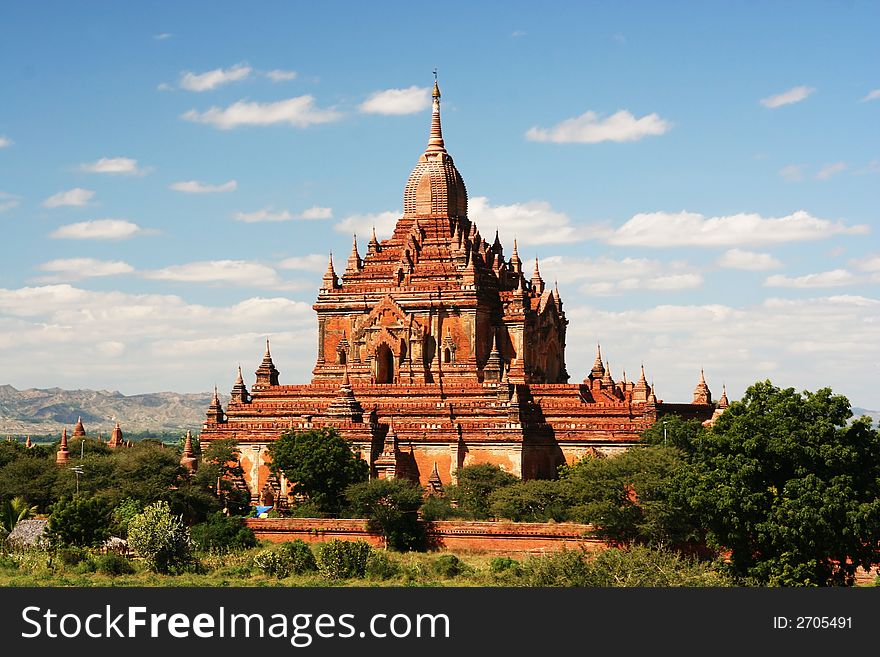 Ancient paya in Bagan (Myanmar)