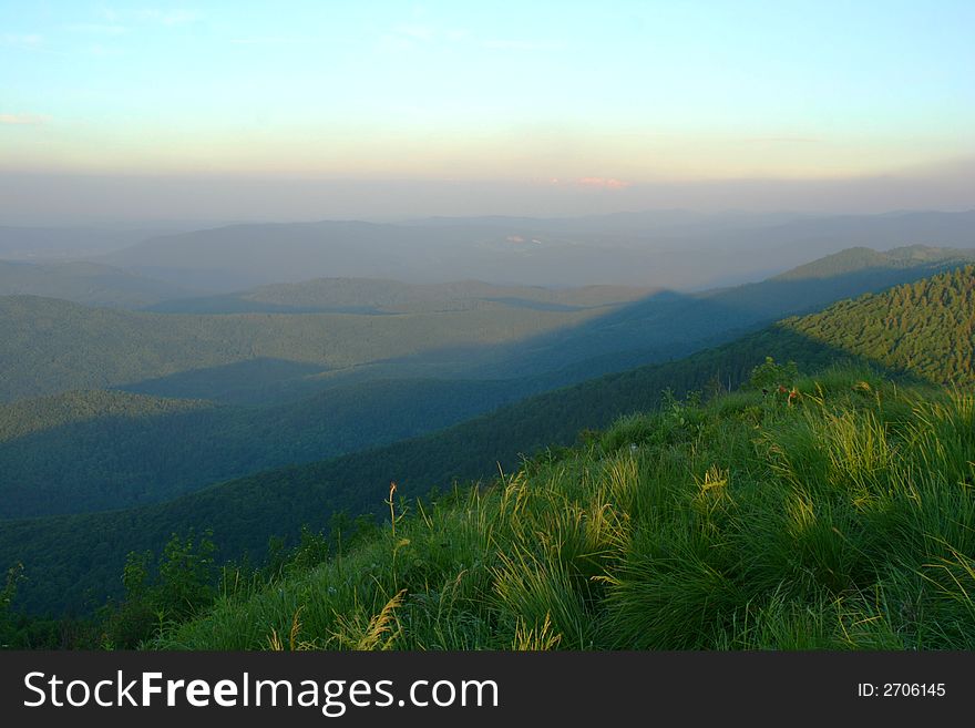 Carpathian mountains landscape views at summer time. Carpathian mountains landscape views at summer time