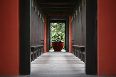 Beautiful Corridor To The Garden Royalty Free Stock Photography Beautiful Corridor To The Garden Royalty Free Stock Photography