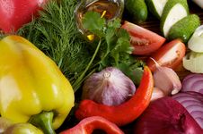Bell Pepper And Various Vegetables Stock Photography Bell Pepper And Various Vegetables Stock Photography
