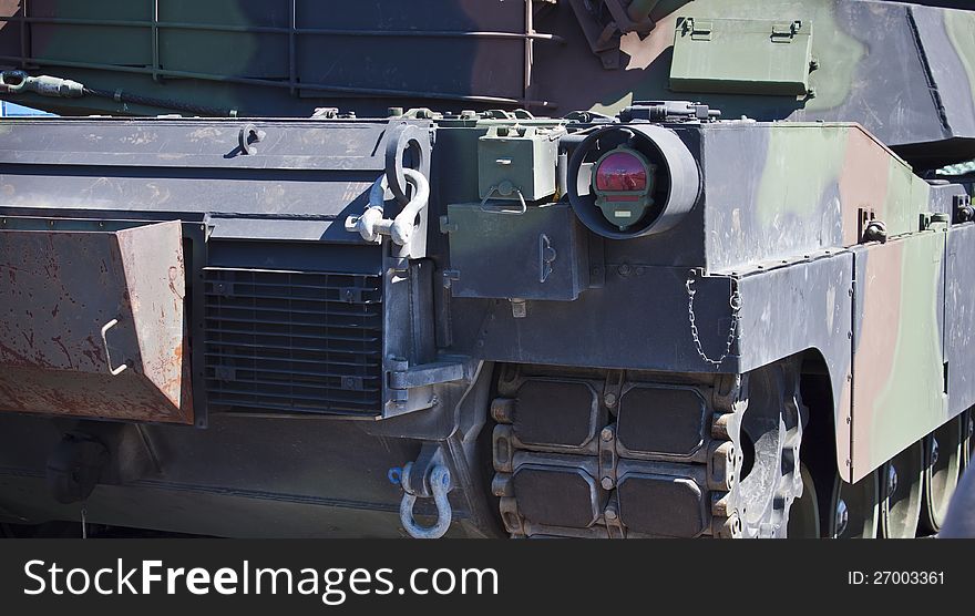 Abrams tank detail. Photo taken 14.06.2012