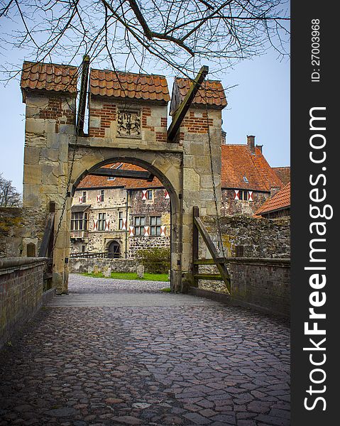 Old secured gateway (13th century), located in Germany
