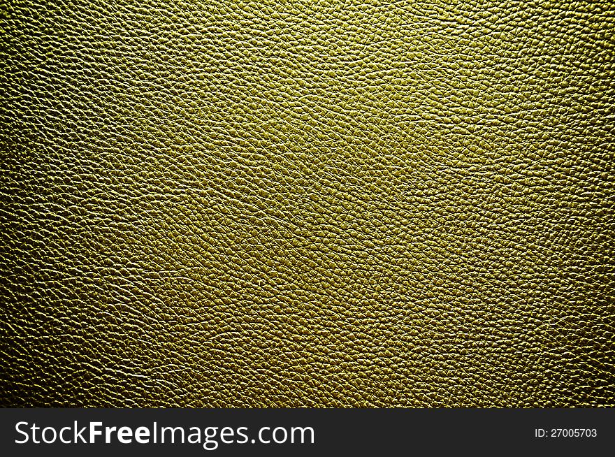 Golden leather texture as background