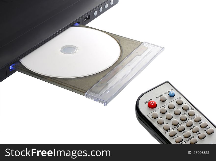 Dvd player with remote control