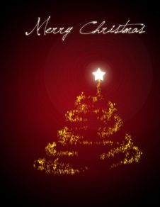 Christmas Tree/ Christmas Card Royalty Free Stock Photography Christmas Tree/ Christmas Card Royalty Free Stock Photography