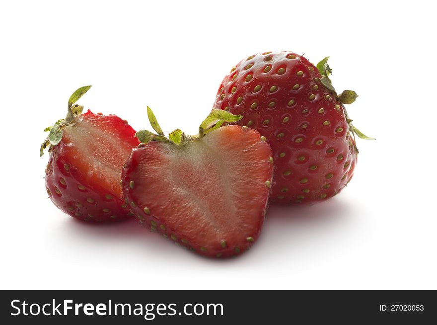 Strawberry on white background. Strawberry on white background