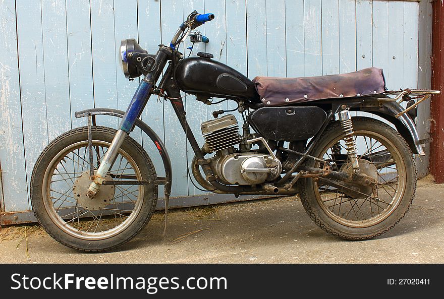 Classic old motorcycle