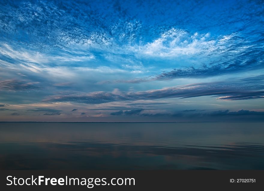 Beautiful sky and clouds over Baltic sea. Beautiful sky and clouds over Baltic sea