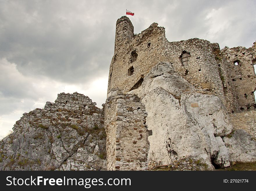 Silesia Region, Poland - Mirow old castle. Silesia Region, Poland - Mirow old castle.