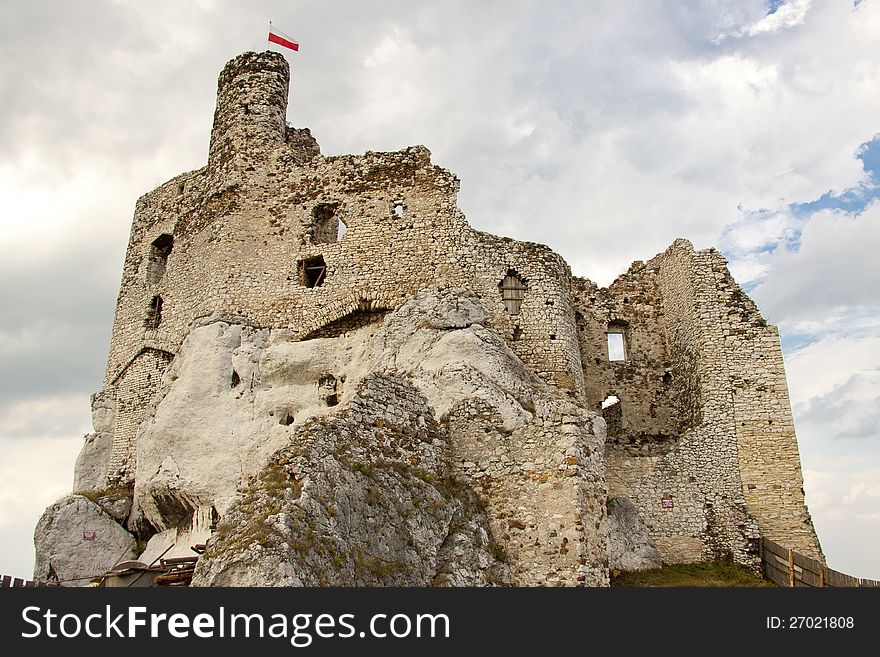 Ruins Of Mirow Castle.