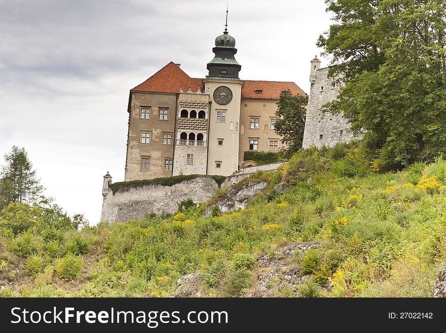 View on old Palace in Pieskowa Skala - Poland. View on old Palace in Pieskowa Skala - Poland.