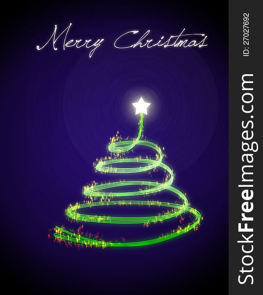 Christmas tree/ Christmas card