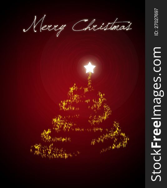 Christmas tree/ Christmas card