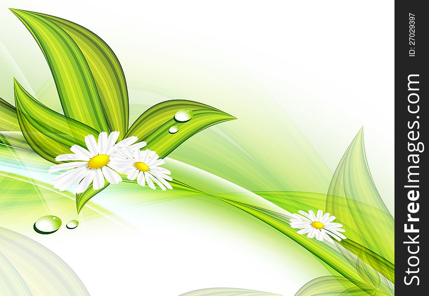 Floral Vector Background. Eps10