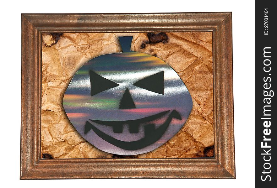 Ghost in the frame for Halloween day. Ghost in the frame for Halloween day.