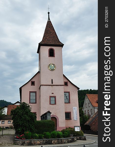 The church of Hasel, a place at the edge of the south Black Forest. The church of Hasel, a place at the edge of the south Black Forest.