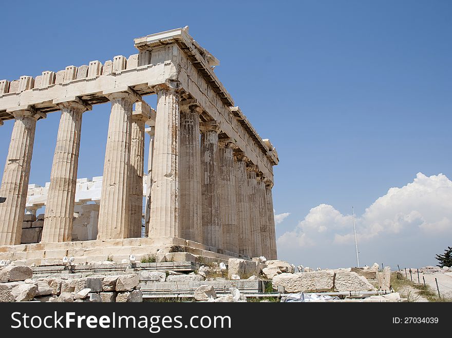 Greece, Athens. Acropolis, monument of ancient architecture. Greece, Athens. Acropolis, monument of ancient architecture