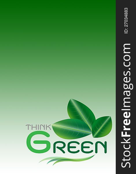 Green Concept, Think Green&x28;include Clipping Paths&x29;